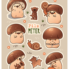 Mein Abschlussprojekt für den Kurs: Kawaii zeichnen: Gestalte niedliche Figuren. Traditional illustration, Character Design, and Manga project by Iryna Leopold - 01.07.2024