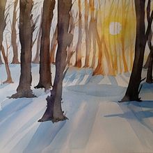 Prove luce paesaggi. Un proyecto de Pintura a la acuarela de ERICA BORIN - 07.01.2024