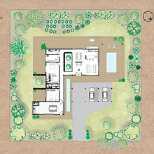 CASA SI - Introducción al diseño de paisajes. Un progetto di Interior design, Paesaggismo, Illustrazione architettonica e Progettazione dello spazio di amparokirn5a - 07.01.2024