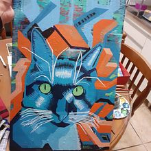 Meu projeto do curso: Pintura acrílica estilizada: explore a cor e a forma. Un progetto di Pittura e Pittura acrilica di Rodrigo Lazarino - 07.01.2024