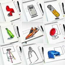 Sketches 2023. Design, Product Design, Sketching, Drawing, and Sketchbook project by Juan Carlos Bonillo Pérez - 01.01.2024
