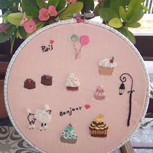 My project for course: Textured Embroidery: Combine Needlework and Beading Ein Projekt aus dem Bereich Erweiterungsentwicklung, Design von Garderoben, H, werk, Stickerei, Weben, Farbenlehre und Textildesign von Marie ROUSSEL - 08.01.2024