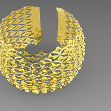 Mi proyecto del curso: Modelado 3D con Grasshopper en Rhinoceros. Un progetto di 3D, Design industriale, Architettura d'interni, Design di gioielli, Product design, Modellazione 3D e Progettazione 3D di ga_pau03 - 07.01.2024