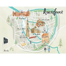 My project for course: Illustrated Map Creation: Reflecting a City's Essence. Un progetto di Illustrazione tradizionale, Infografica, Disegno, Illustrazione digitale e Pittura digitale di marique777 - 08.01.2024