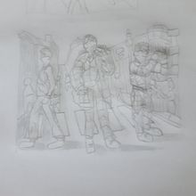 Projeto do Curso Fundamentos do desenho de pessoas a partir da imaginação . Ilustração tradicional projeto de Poliana Ribeiro - 09.01.2024