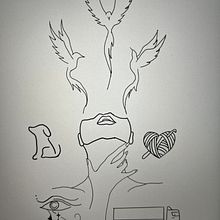 Meu projeto do curso: Design de tatuagem fine line: simbologia e magia. Design, Traditional illustration, Creativit, Pencil Drawing, Drawing, and Tattoo Design project by 6pk6yjkjkp - 01.09.2024