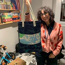 Bolso telas seligrafiadas Ein Projekt aus dem Bereich Handwerk von María Ordóñez Noriega - 10.01.2024