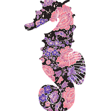 Kwiatowa Konik Morski. Digital Illustration project by nanfreun - 01.10.2024