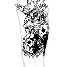 Mój projekt z kursu: Projektowanie i rysowanie tatuaży „blackwork” od podstaw Ein Projekt aus dem Bereich Traditionelle Illustration, Zeichnung, Digitale Illustration, Tattoodesign und Digitale Zeichnung von Małgosia Milewicz - 11.01.2024