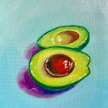 Aguacates. Un proyecto de Bellas Artes, Pintura y Pintura al óleo de Fiorella Pareja Boluarte - 11.01.2024