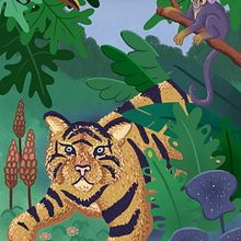 Meu projeto do curso: Ilustração digital: crie cenas coloridas de natureza. Ilustração tradicional, Ilustração digital e Ilustração naturalista projeto de Ana Paula Gaia - 10.01.2024