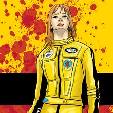 Beatrix Kiddo - Kill Bill. Un proyecto de Ilustración tradicional, Diseño de personajes y Cine de Matheus Vitor Rodrigues Silverio - 10.01.2024