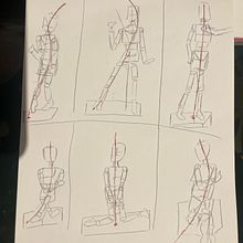 Il mio progetto del corso: Disegno della figura umana in pose espressive Ein Projekt aus dem Bereich Bildende Künste, Skizzenentwurf, Zeichnung, Sketchbook und Anatomische Zeichnung von Sara - 11.01.2024
