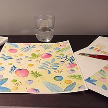 My Project in Coloring with Watercolor: Discover Your Chromatic Character. Un proyecto de Ilustración tradicional y Pintura a la acuarela de Christine Poirier - 10.01.2024