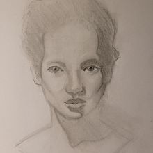 Mon projet du cours : Portraits réalistes au crayon : lumière, ombre et proportions. Traditional illustration, Fine Arts, Sketching, Drawing, Portrait Drawing, Realistic Drawing, Artistic Drawing, and Figure Drawing project by daniele_rousseau - 01.12.2024