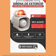 Banner Web - Instagram - Sirena de exterior. Un proyecto de Diseño, Publicidad, Diseño gráfico, Marketing, Redes Sociales, Fotografía de producto y Marketing Digital de Valentin Retamal - 12.01.2024