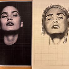 My project for course: Artistic Charcoal Portraiture: Creating Atmosphere. Traditional illustration, Fine Arts, Drawing, Portrait Drawing, Realistic Drawing, and Artistic Drawing project by Nataliia - 02.06.2024