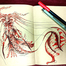 Mi proyecto del curso: Sketchbook fantástico: dibuja personajes desde la imaginación. Traditional illustration, Creativit, Drawing, and Sketchbook project by León Luna - 01.10.2023