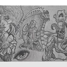 Dante 's Inferno . Esboçado, Desenho a lápis, Desenho, Sketchbook e Ilustração com tinta projeto de Nico Benitez - 12.01.2024