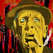My project for course: Vector Portrait with Manual Textures. Un progetto di Illustrazione vettoriale e Illustrazione digitale di Lee Miles - 04.01.2024