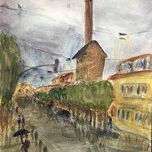 My project for course: Urban Landscapes in Watercolor. Un proyecto de Bellas Artes, Pintura a la acuarela e Ilustración arquitectónica de Bernhard Ebbinghaus - 13.01.2024