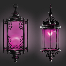 Street Lamps. Un progetto di Illustrazione digitale e Arte concettuale di Alondra Mendoza - 13.01.2024
