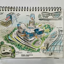 Mi proyecto del curso: Dibujo arquitectónico: de la imaginación a la conceptualización. Un proyecto de Arquitectura, Bocetado, Dibujo, Ilustración arquitectónica, Ilustración tradicional, Dibujo a lápiz, Dibujo con lápices de colores y Visualización arquitectónica de chavarriajulio9 - 13.01.2024