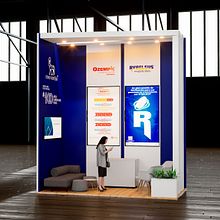 Stand Design and rendering Programas: Cinema 4d - D5 Render. Design, Traditional illustration, Events, 3D, 3D Modeling, 3D Character Design, 3D Design, 3D Animation, Interior Architecture, Advertising, Architecture, and Art Direction project by Oscar Creativo - 01.14.2024