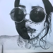 Puntillismo: Retrato. Ilustração tradicional projeto de Alondra Mendoza - 14.01.2024