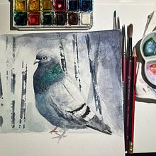 My project for course: Expressive Animal Portraits in Watercolor. Un progetto di Illustrazione tradizionale, Pittura ad acquerello, Disegno realistico e Illustrazione naturalistica di Lin - 08.01.2024