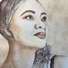 Mon projet du cours : Portrait à l'aquarelle d'après une photo Ein Projekt aus dem Bereich Traditionelle Illustration, Aquarellmalerei und Porträtzeichnung von Corine Delpech-Delmond - 14.01.2024