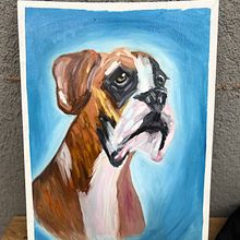 Meu projeto do curso: Retrato realista de animais de estimação com pintura a óleo. Een project van  Beeldende kunst, Schilderij,  Olieverfschilderij y Naturalistische illustratie van Rebeca Naftali - 10.01.2024
