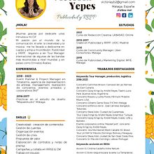 CURRICULUM ACTUALIZADO. Un projet de Publicité de Victoria Yepes Balbuena - 14.01.2024