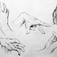 Dibuix Artístic_Mans. Un progetto di Disegno a matita di kastaanya - 14.01.2024