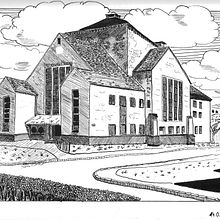 My project for course: Urban Architectural Sketching with Ink. Projekt z dziedziny Trad, c, jna ilustracja, Sketching,  R, sunek,  R, sunek architektoniczn,  R i sunek atramentem użytkownika k.anusiewicz - 14.01.2024