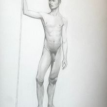 Mon projet du cours : Dessin réaliste du corps humain. Traditional illustration, Fine Arts, Sketching, Pencil Drawing, Drawing, Realistic Drawing, and Figure Drawing project by mariednt - 01.15.2024