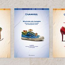Lamisil. Un proyecto de Diseño gráfico, Dirección de arte, Retoque fotográfico, Post-producción fotográfica		 y Publicidad de Cèlia Escuín - 15.01.2024
