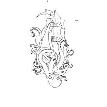 Il mio progetto del corso: Illustrazione di tatuaggi blackwork da zero. Un proyecto de Ilustración tradicional, Dibujo, Ilustración digital, Diseño de tatuajes y Dibujo digital de JENNIFER CASU - 15.01.2024