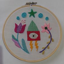 Mi proyecto del curso: Bordado contemporáneo con puntos tradicionales mexicanos. Un proyecto de Artesanía, Bordado, Tejido y Diseño textil de Silvana Leiva - 16.01.2024