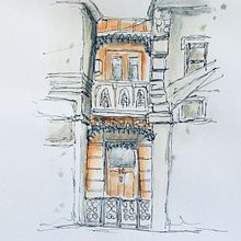 My project for course: Expressive Architectural Sketching with Colored Markers Ein Projekt aus dem Bereich Skizzenentwurf, Zeichnung, Architektonische Illustration, Sketchbook und Illustration mit Tinte von breenjj3 - 16.01.2024