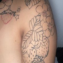 Mi proyecto del curso: Tatuaje botánico con puntillismo. Tattoo Design, and Botanical Illustration project by Fernanda Usquiano - 01.16.2024