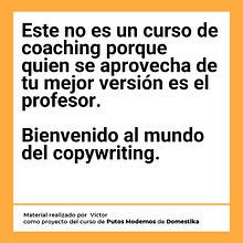 Mi proyecto del curso: Copywriting para copywriters. Publicidade, Cop, writing, Stor, telling, e Comunicação projeto de victorganazafdez - 16.01.2024
