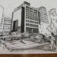 Dibujo arquitectónico urbano con tinta- Javier Bonavera. Traditional illustration, Sketching, Drawing, Architectural Illustration & Ink Illustration project by Javier María Bonavera - 01.16.2024