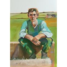 Mi proyecto del curso: Retrato artístico al óleo sobre papel. Un proyecto de Bellas Artes, Pintura y Pintura al óleo de catascraft - 16.01.2024