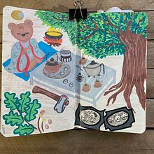 Meu projeto do curso: Produção de arte autoral: explore sua identidade artística. Traditional illustration, Sketching, Creativit, Drawing, and Sketchbook project by Geovana Candido Carvalho - 12.06.2023