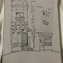 My project for course: Expressive Architectural Sketching with Colored Markers. Sketching, Drawing, Architectural Illustration, Sketchbook & Ink Illustration project by Angela Pomaski - 01.16.2024