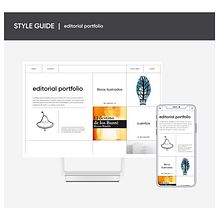 STYLE GUIDE | EDITORIAL PORTFOLIO. Een project van UX / UI, Mobiel ontwerp, App-ontwerp y Digitaal productontwerp van Marcos Ripalda - 17.01.2024