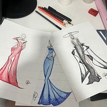 Meu projeto do curso: Ilustração de croqui de moda. Traditional illustration, Sketching, Fashion Design, Digital Drawing, and Fashion Illustration	 project by cardozogiu - 01.17.2024