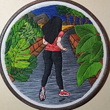 RUTA BORDADA. Un proyecto de Bordado y Diseño textil de M. Lucía Salazar G. - 17.01.2024