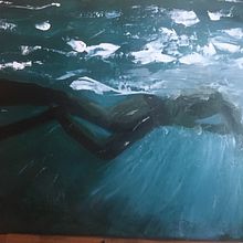 My project for course: Oil Painting: Water and the Human Figure. Projekt z dziedziny  Sztuki piękne,  Malarstwo, Malarstwo olejowe, R i sunek anatomiczn użytkownika heleen_dijkstrano - 18.01.2024